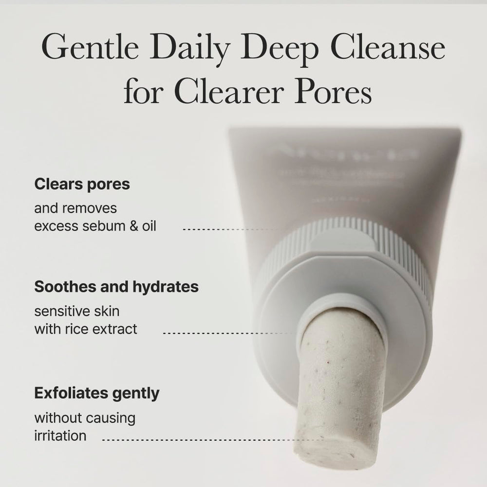 ARENCIA Rice Cake Cleanser foaming on hand hints at gentle cleansing