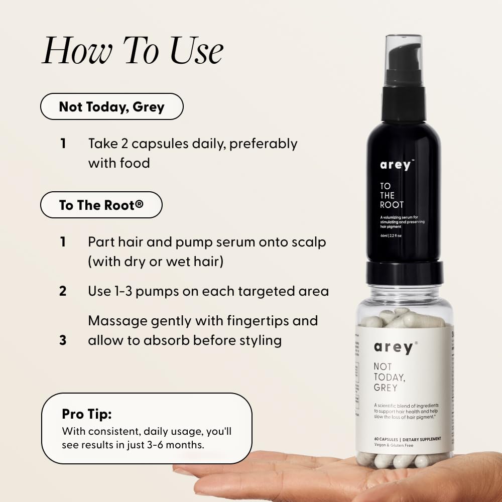 Arey The System serum on dry hair adds shine