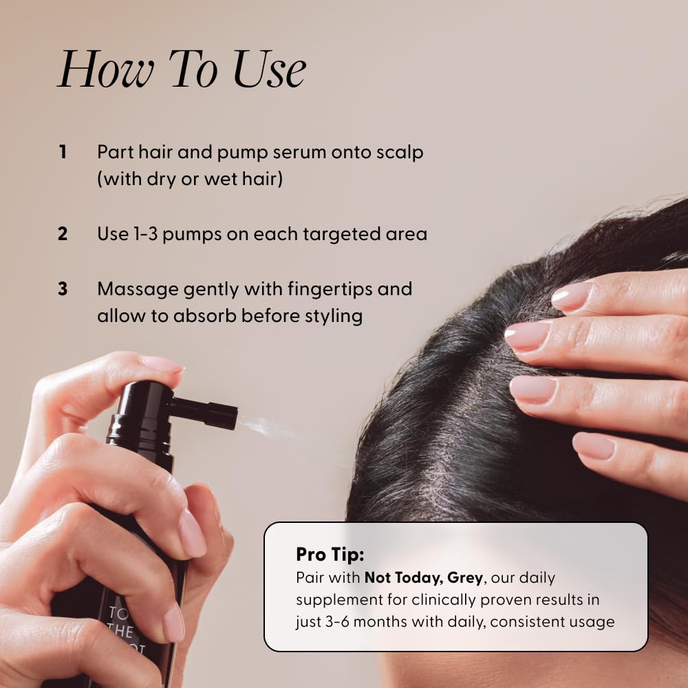 Arey To The Root Hair Serum bottle emphasizes color-safe, fragrance-free care.