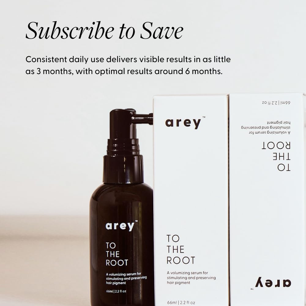 Arey To The Root Hair Serum daily routine shot shows easy scalp care integration.