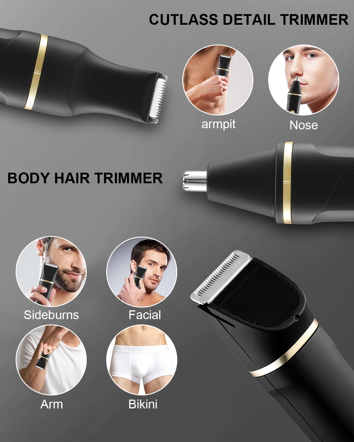 AREYZIN USB-C dock charges the trimmer for extended use