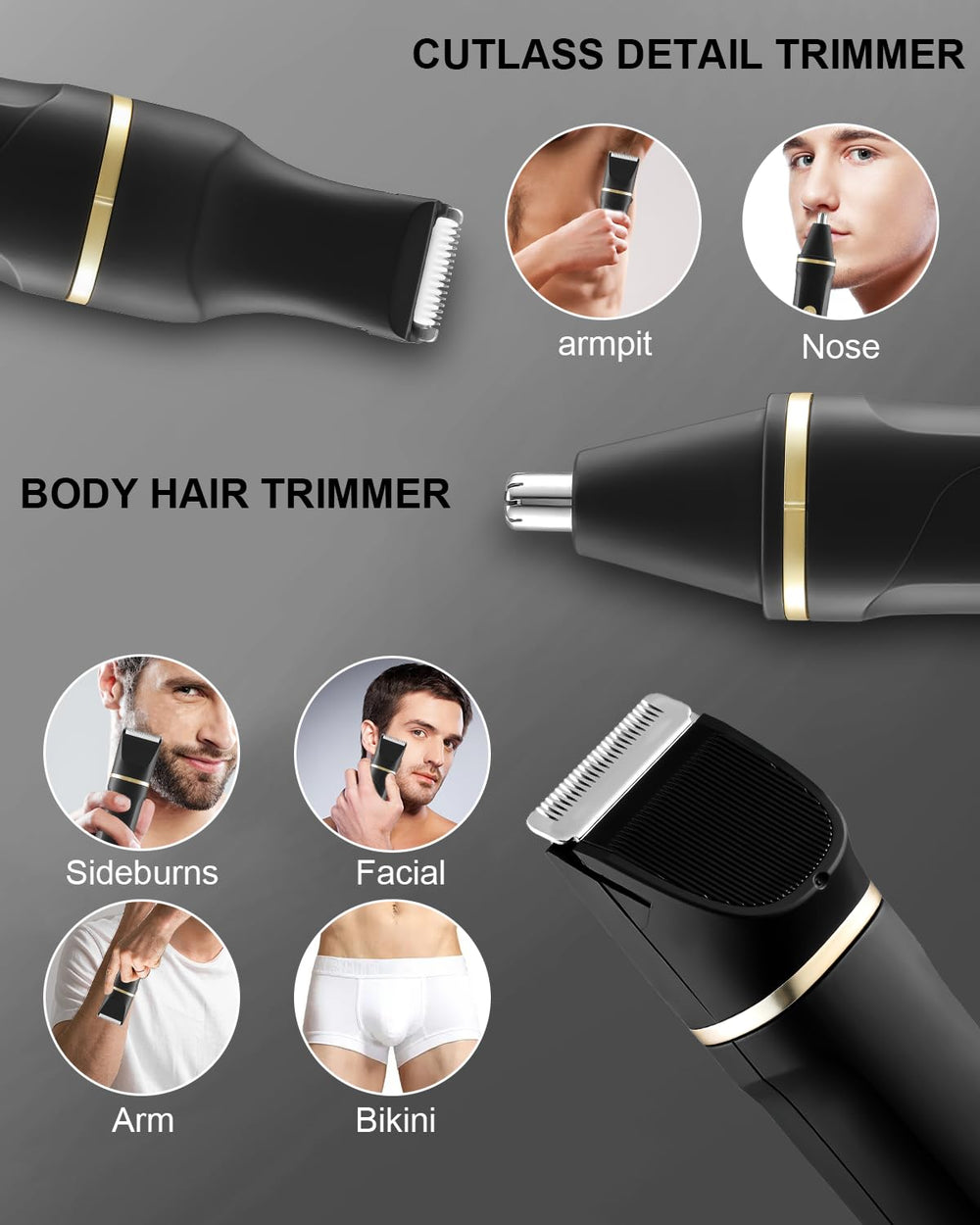 AREYZIN USB-C dock charges the trimmer for extended use