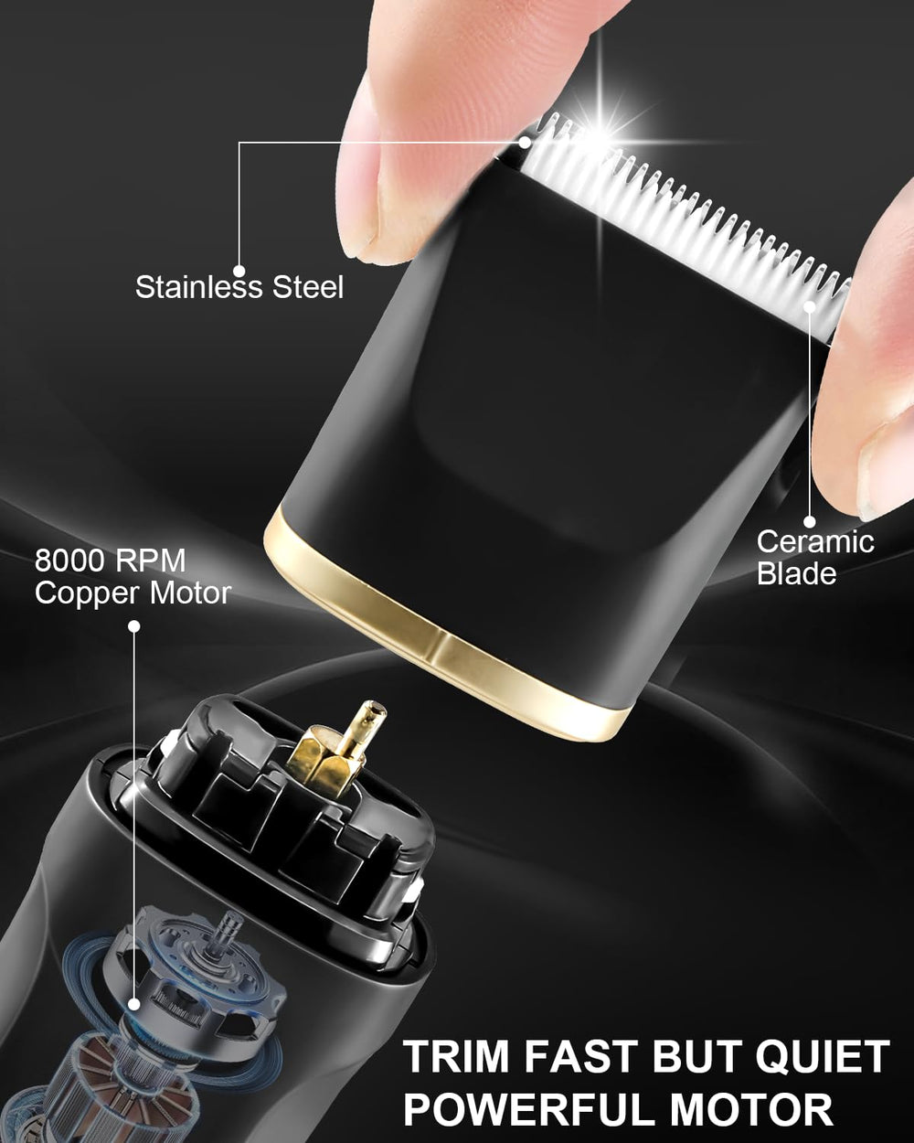 AREYZIN nose hair trimmer head for precise grooming and easy maintenance