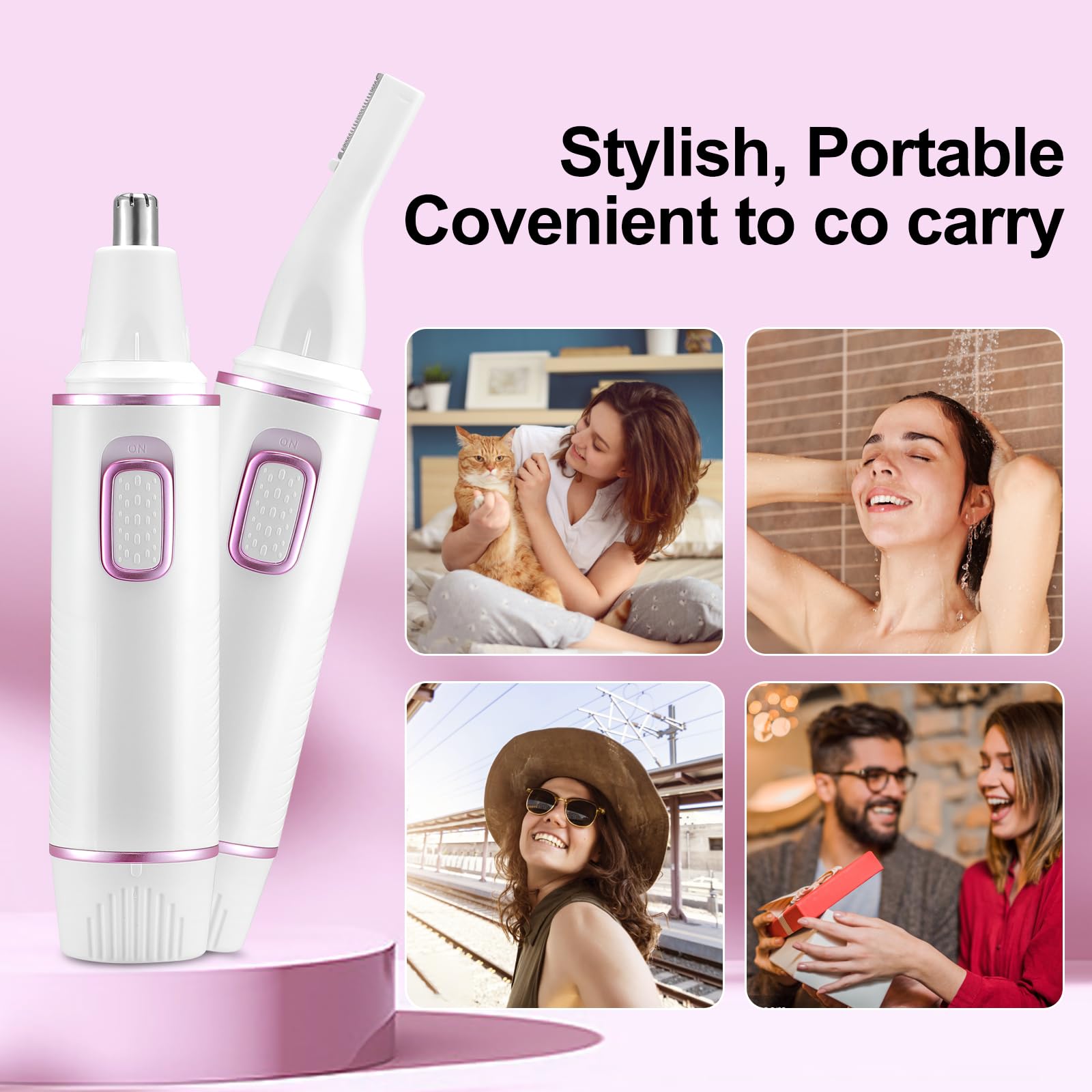 AREYZIN nose hair trimmer white gift-pack packaging