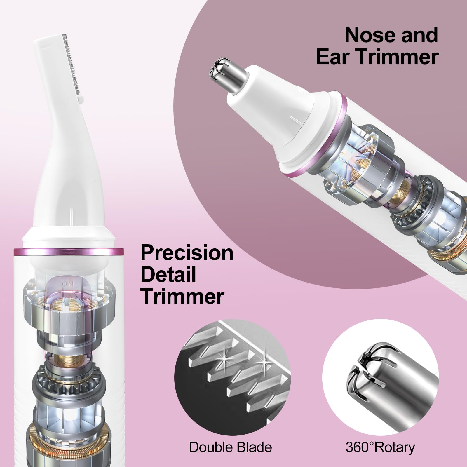 AREYZIN nose hair trimmer travel-friendly design for road trips