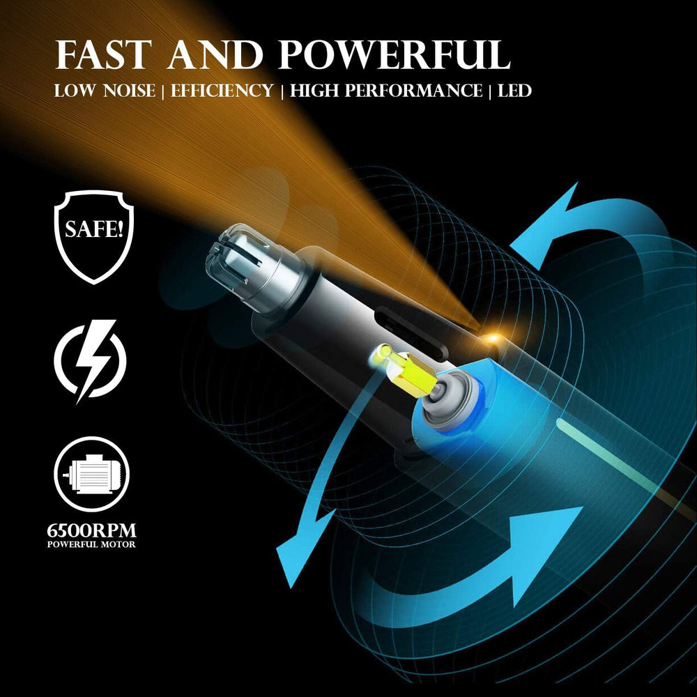 AREYZIN nose trimmer in shower shows IPX7 waterproof design