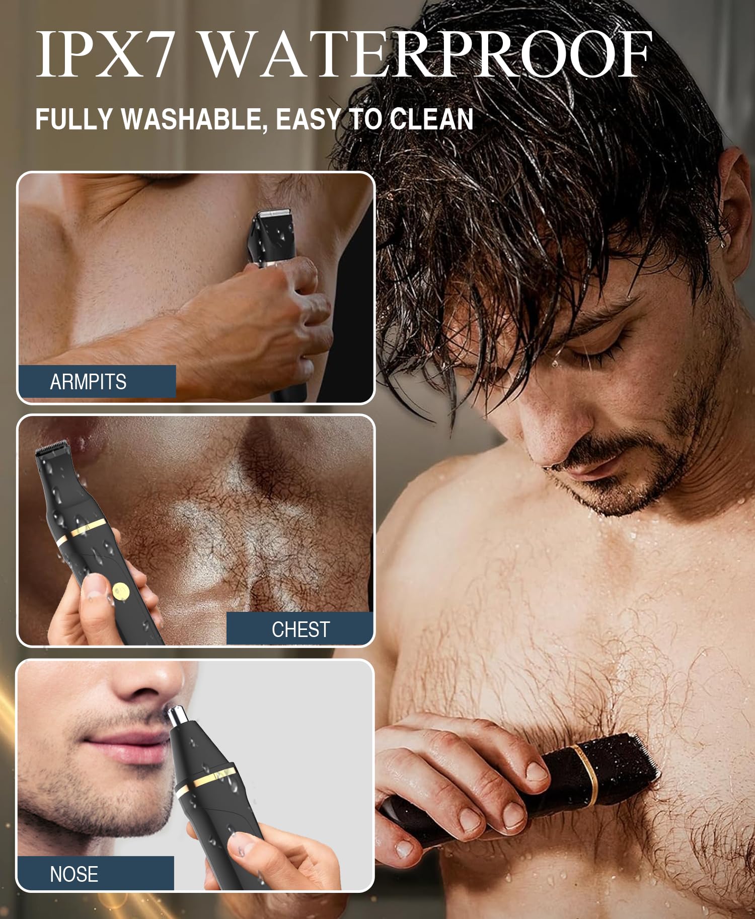 AREYZIN IPX7 wet/dry design enables safe shower use