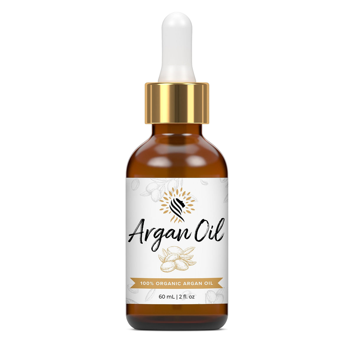 Argan Cosmetics Argan Oil bottle open – pure Moroccan oil for radiant skin and hair