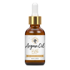 Argan Cosmetics Argan Oil bottle open – pure Moroccan oil for radiant skin and hair