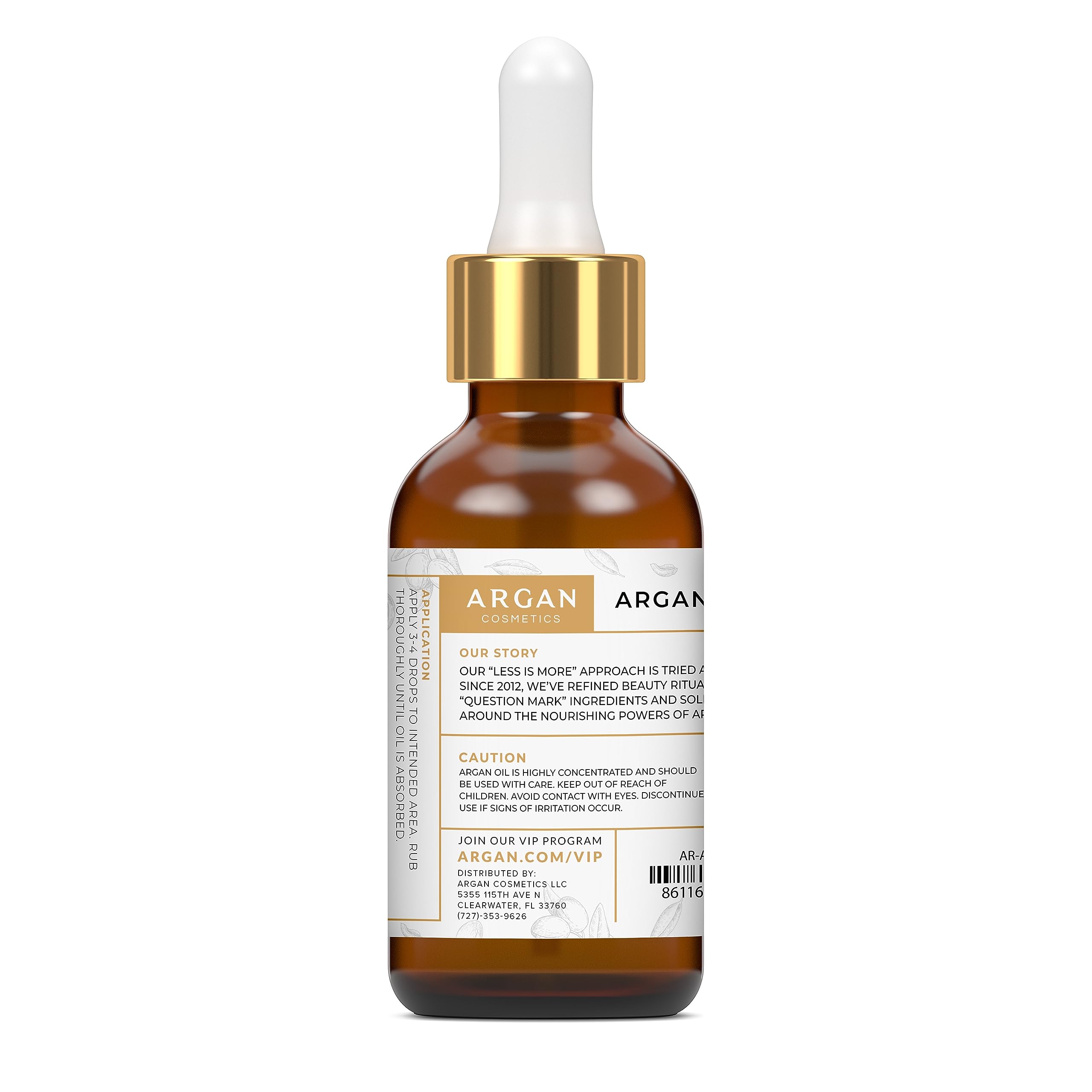 Argan Cosmetics Argan Oil dropper – weightless hydration absorbed quickly for face and hair