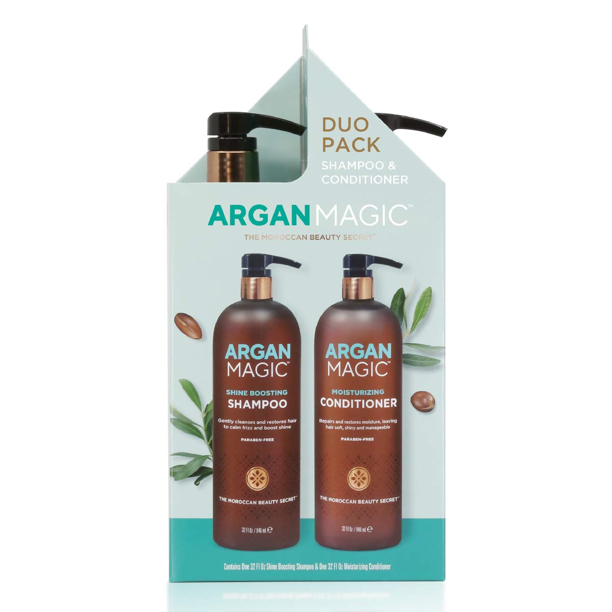 Argan Magic argan-oil-rich-formula nourishes hair with essential vitamins for strength.