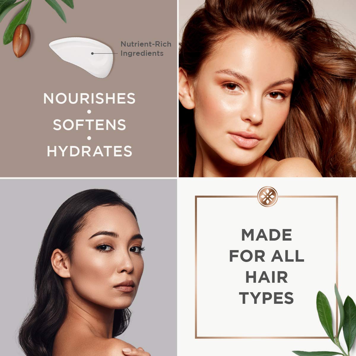After-use hair looks soft, shiny, and manageable with Argan Magic.