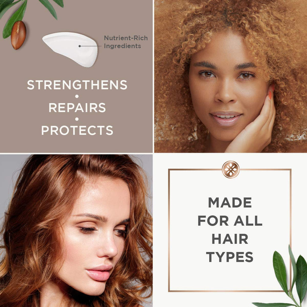 Argan Magic Split Endz Cream packaging highlights USA-made, paraben-free, cruelty-free status.