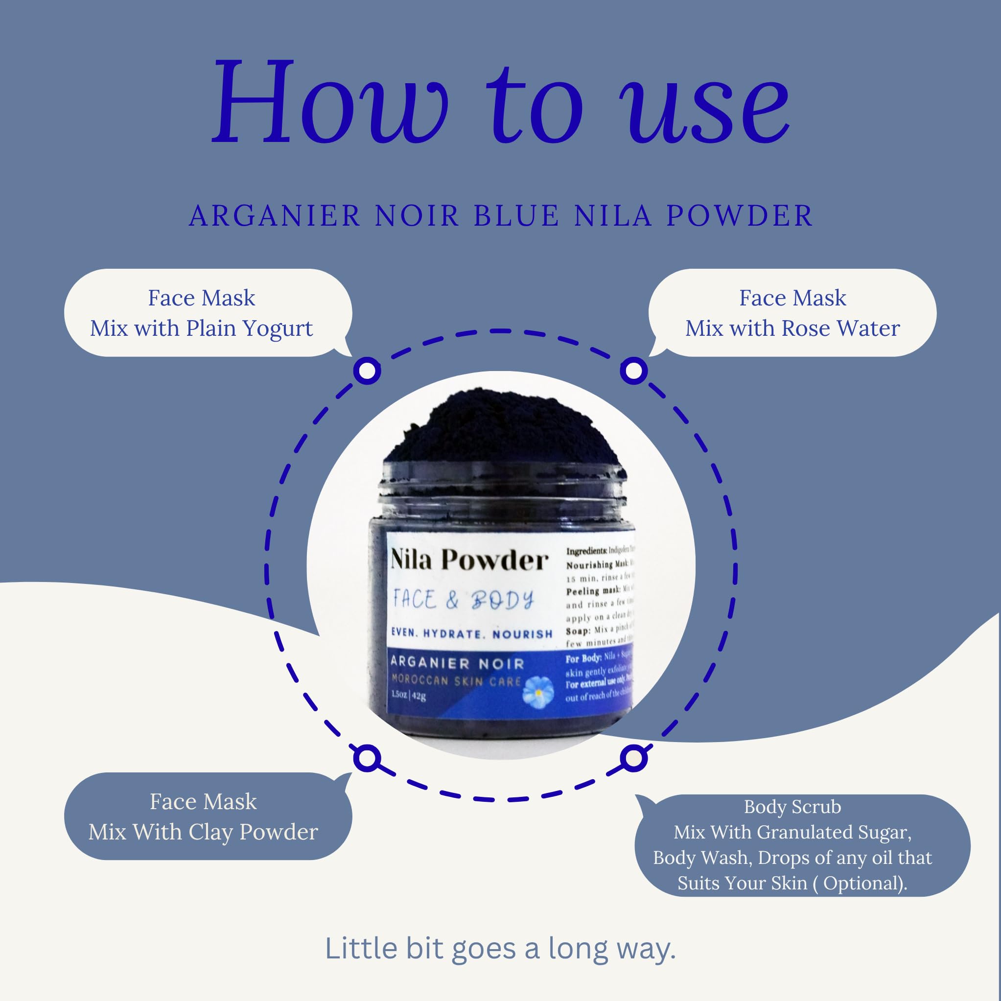 Arganier Noir Nila powder texture close up shows earthy, cleansing feel
