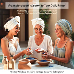 Argaviva Nila powder texture close-up, silky blue clay ideal for gentle exfoliation.