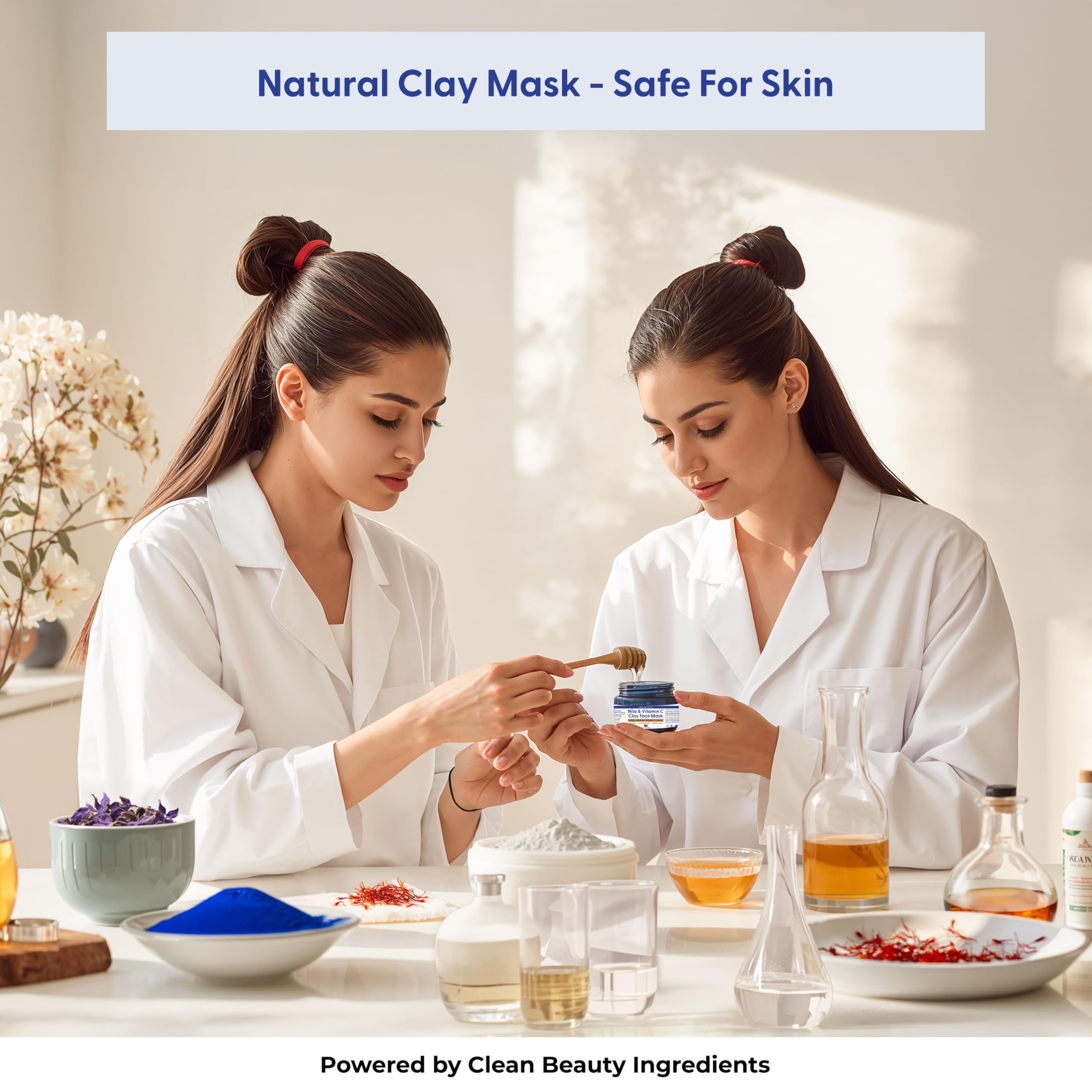 Argaviva Nila Vitamin C Brightening Mask closeup—rich clay and vibrant color.
