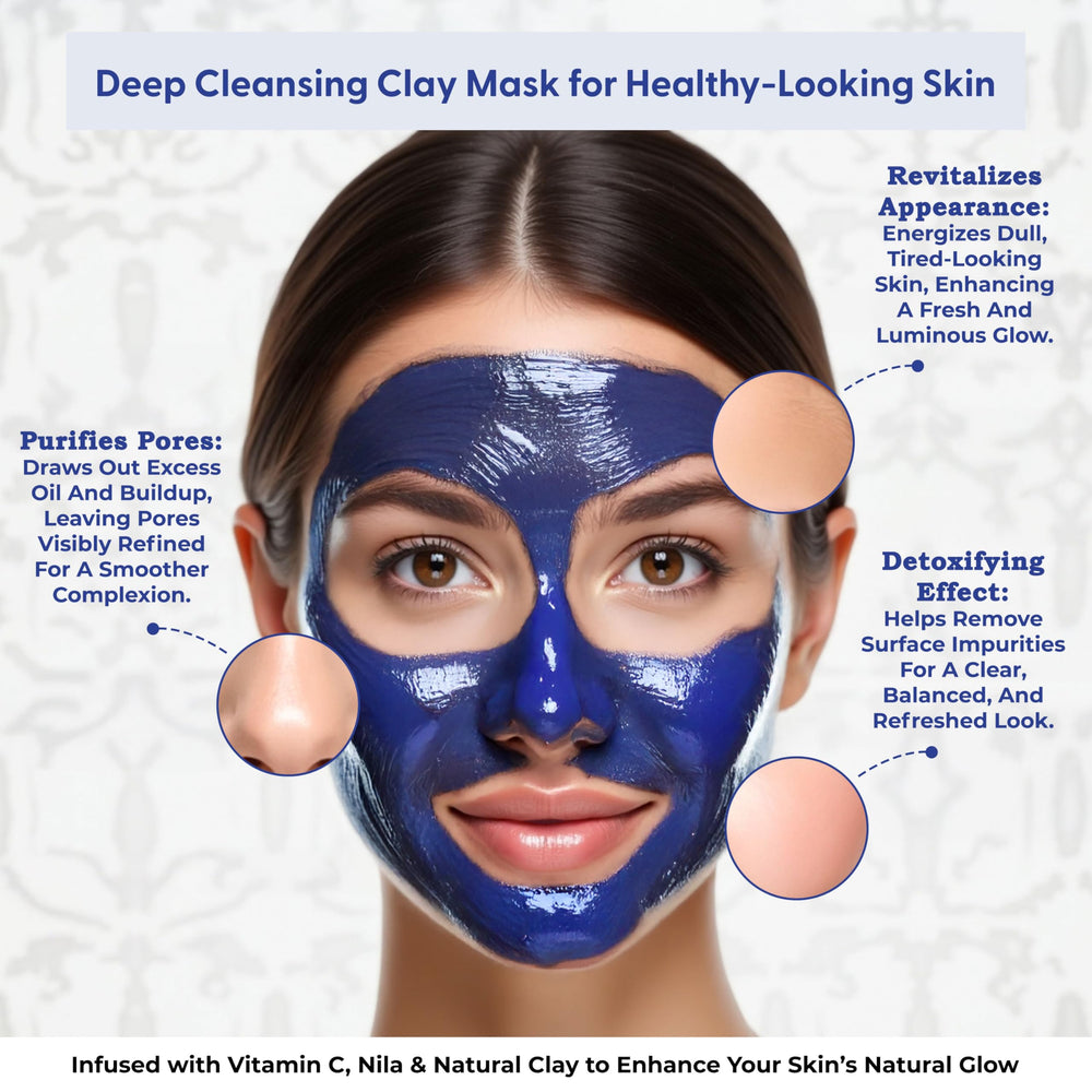 Argaviva Pore Refining White Clay Mask swatch—visible clay texture, pore focus.