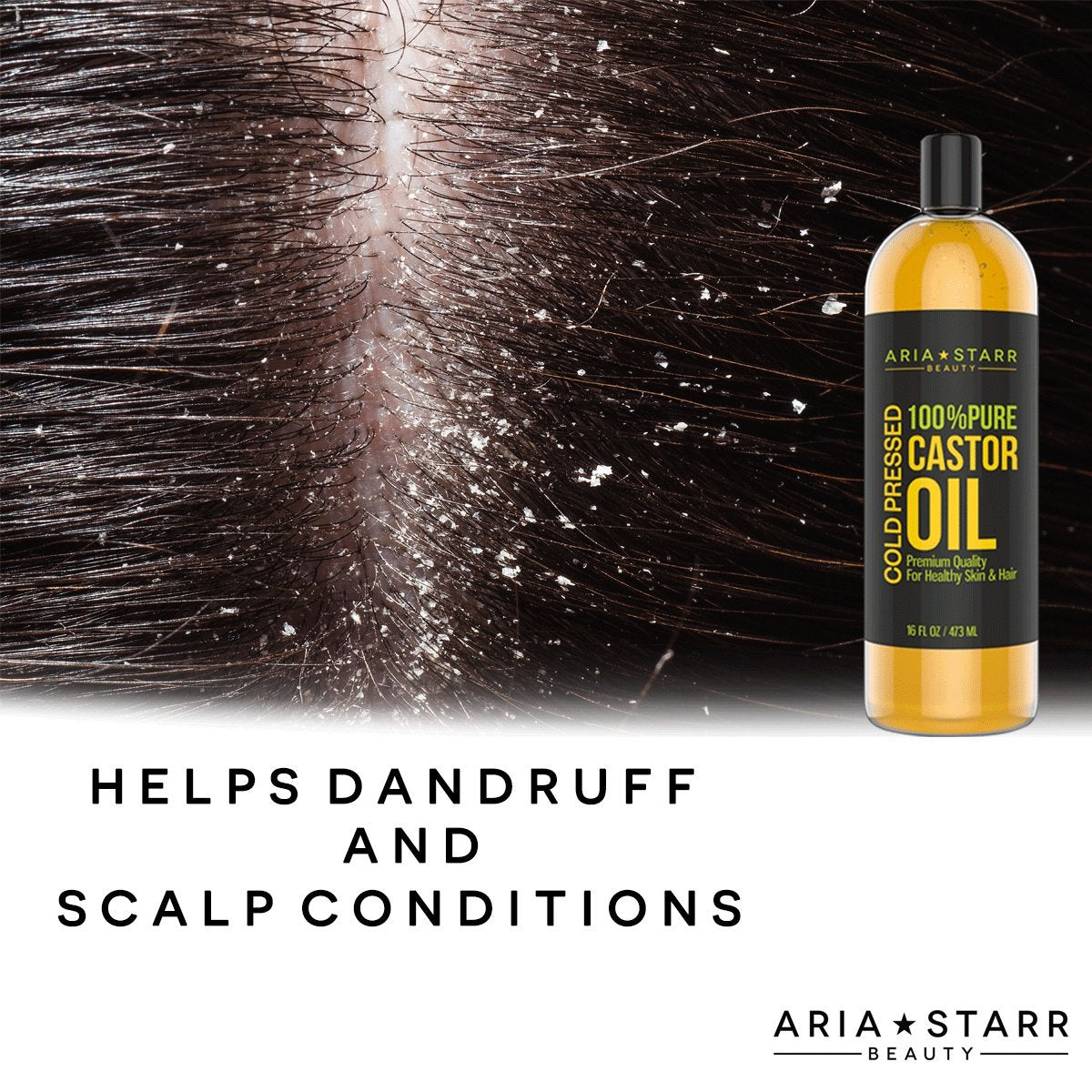 Aria Starr Castor Oil hexane-free extraction preserves natural actives for healthier-feeling skin.