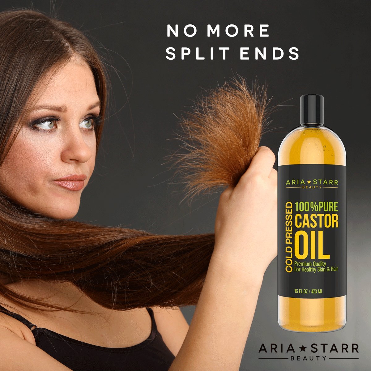 Aria Starr Castor Oil skin care for blemish-free, even-toned complexion.