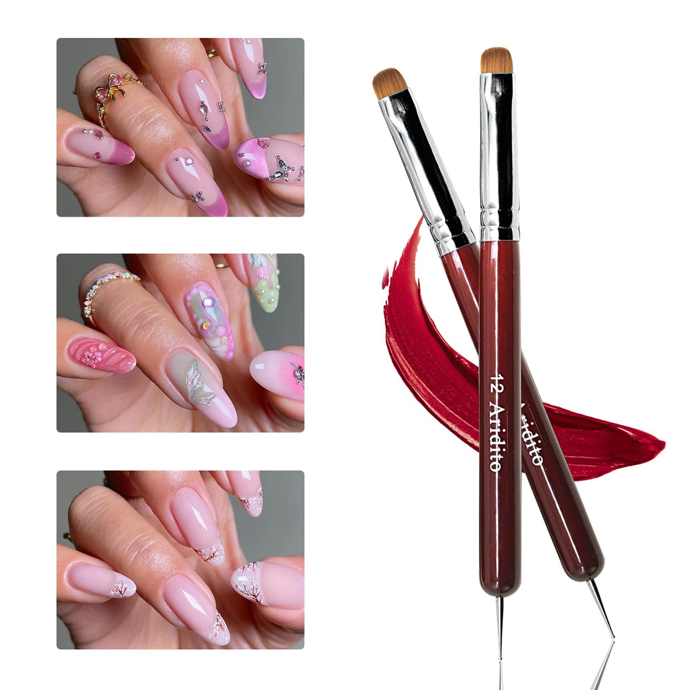 Aridito nail-art application scenario demonstrating versatile tool use.