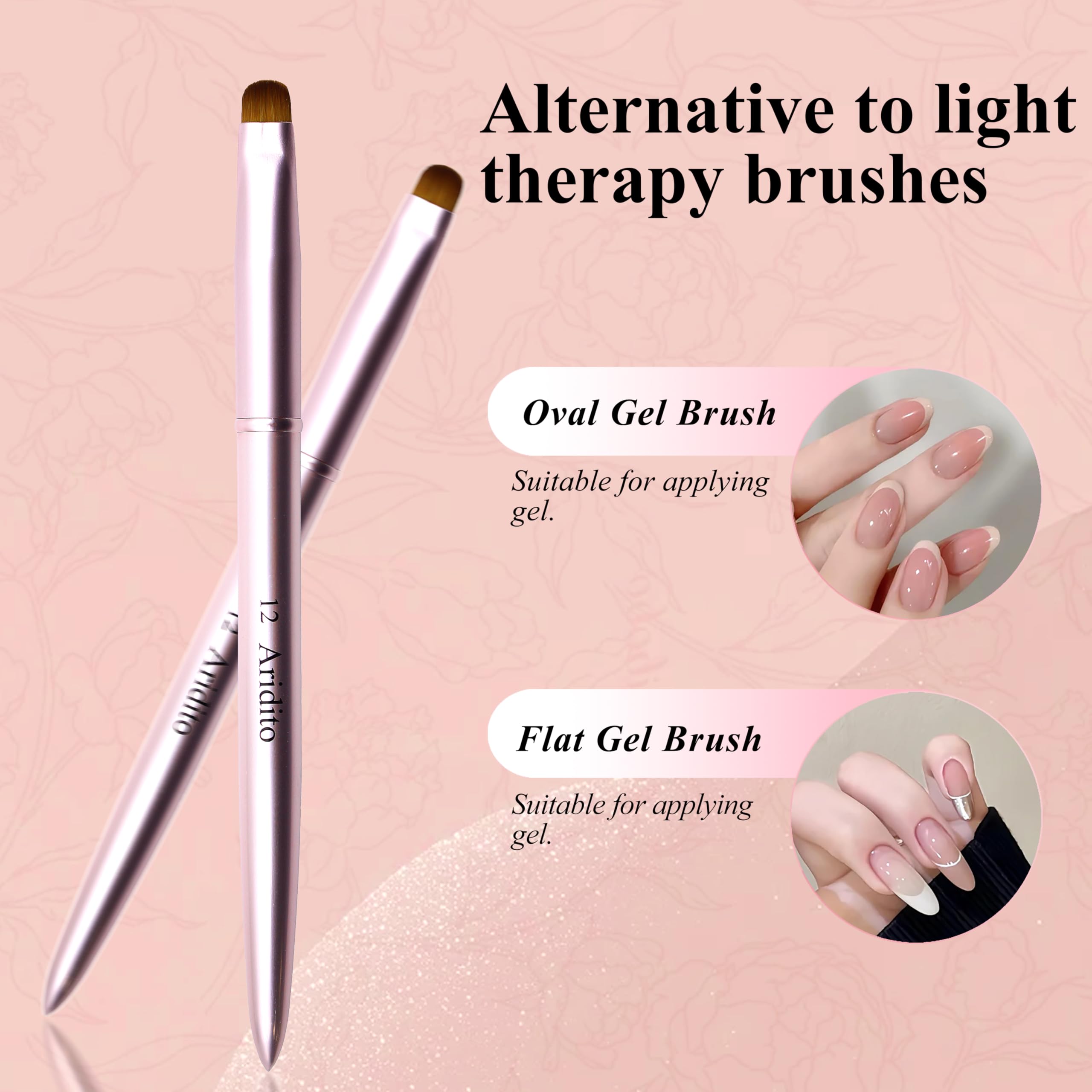 Aridito packaged nail brush set ready for pro use and travel.