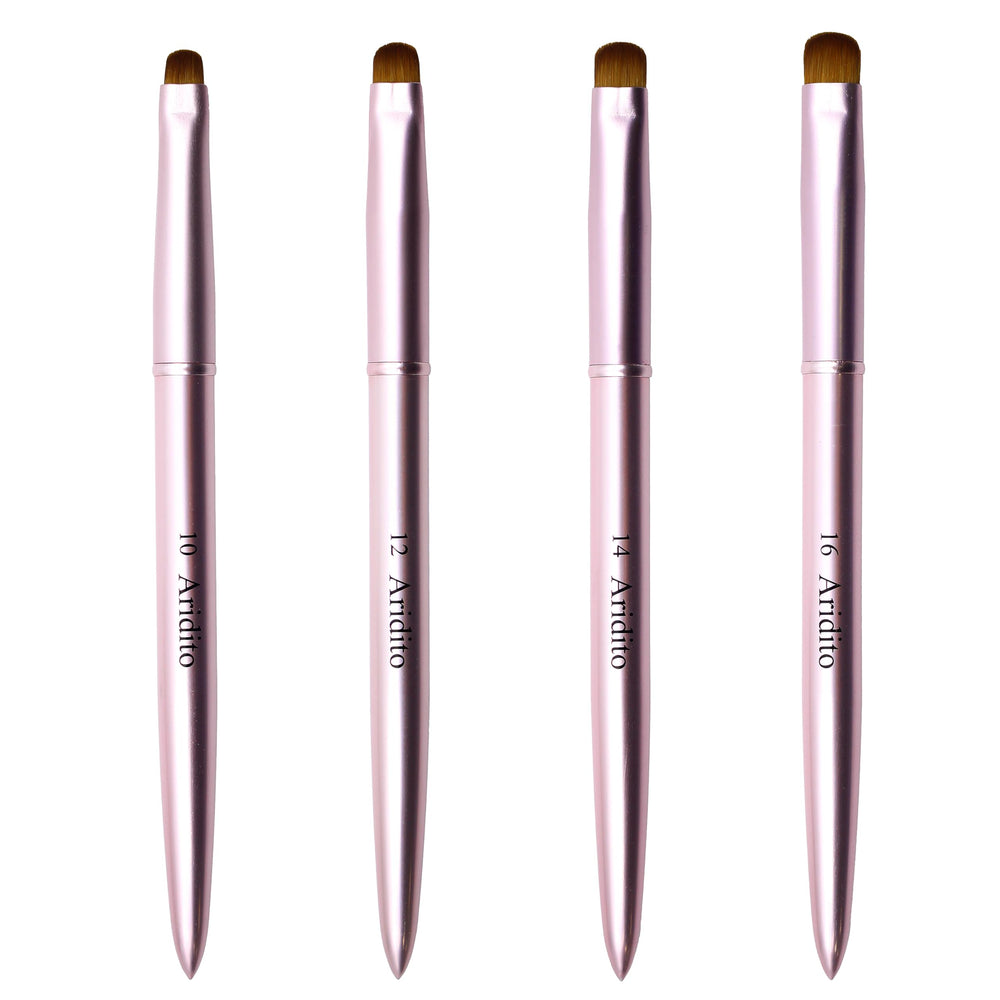 Aridito professional French tip brush delivers clean lines for neat nail art outcomes.