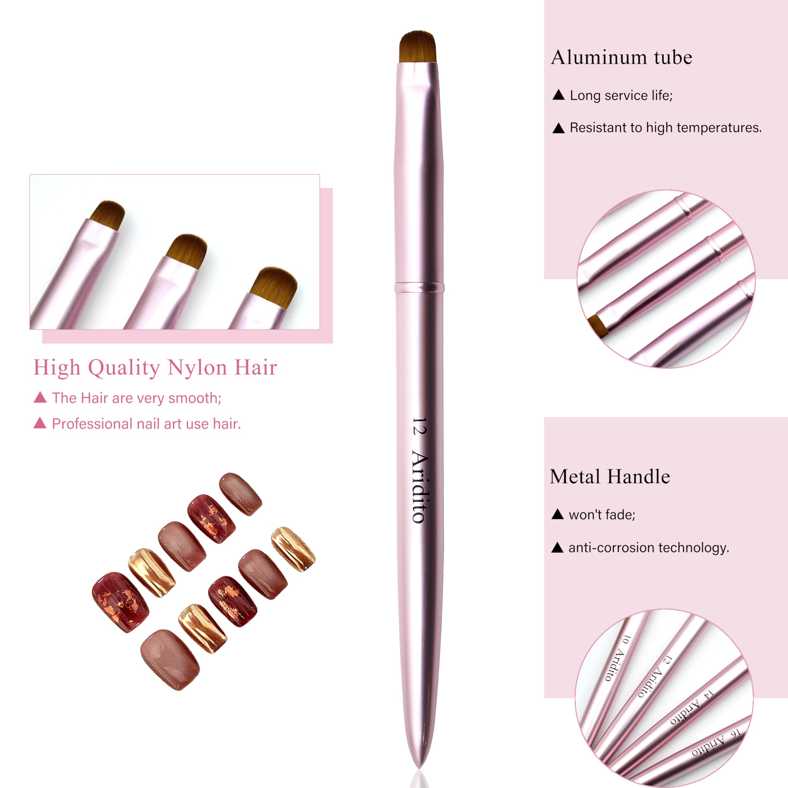 Aridito sizes 10 12 14 16 offer options for accurate cleanup around various nail shapes.