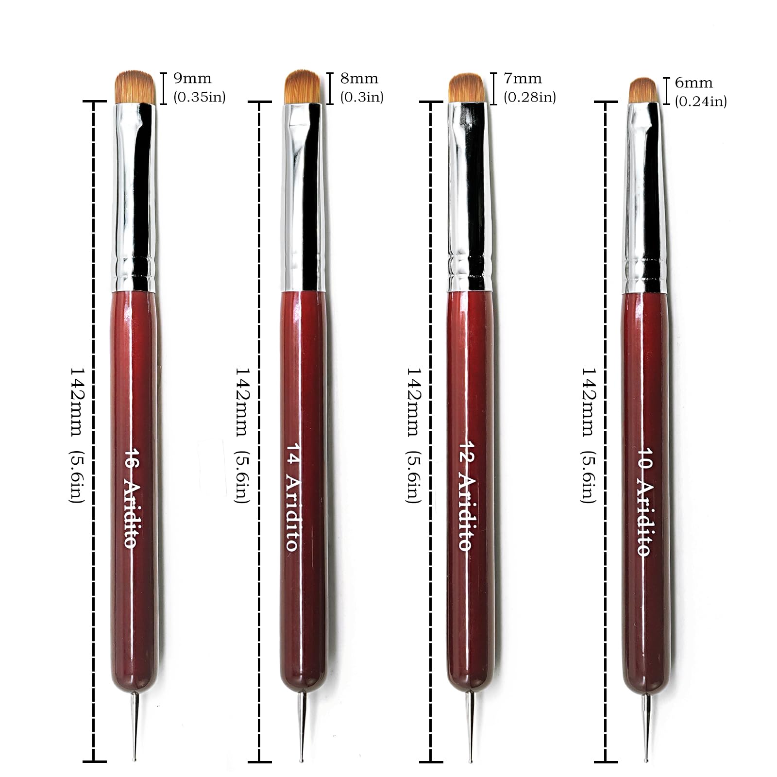 Aridito wooden-handles design offers comfortable grip and better control.