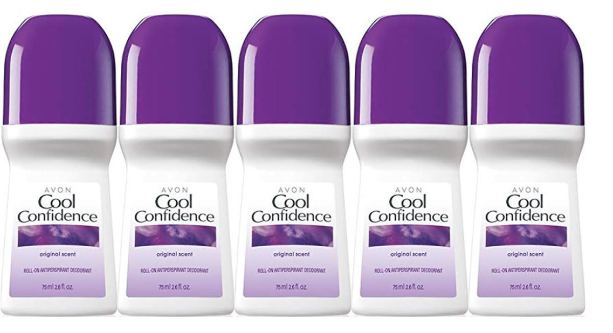 ARILON Avon cool confidence roll-on bottle applying long-lasting odor protection for all-day freshness.