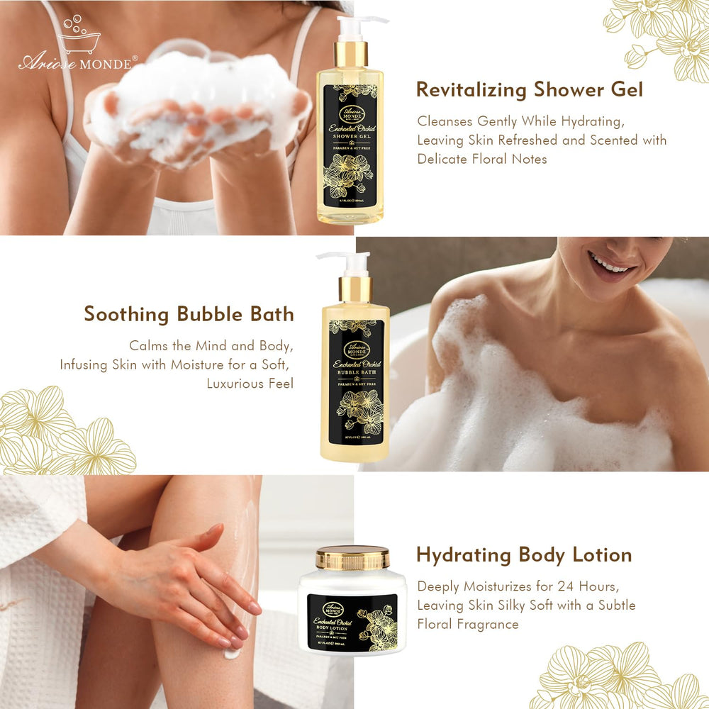 ArioseMonde body lotion with shea and vitamin E offers nourishing hydration.
