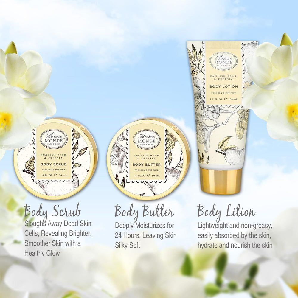 ArioseMonde body lotion tube for hydrating skin after shower or bath.