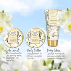 ArioseMonde body lotion tube for hydrating skin after shower or bath.