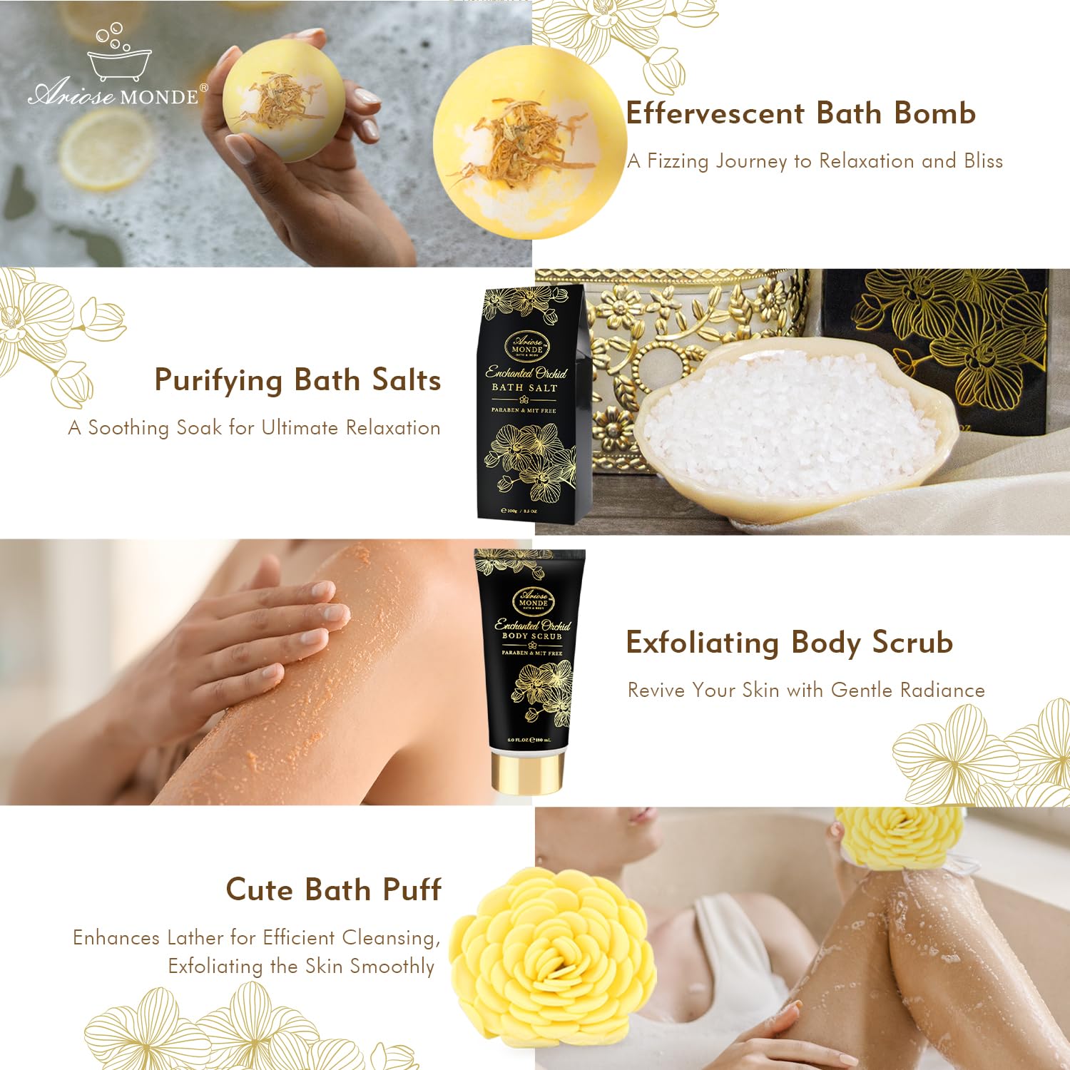 ArioseMonde body scrub delivers gentle exfoliation for radiant skin.