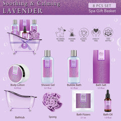 ArioseMonde lavender bath gift bundle — elegant self-care collection.