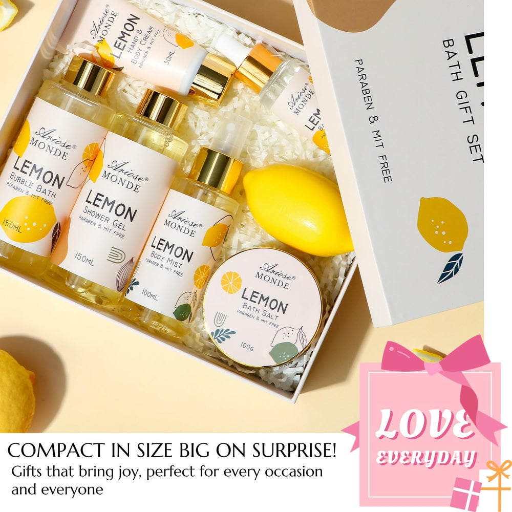 ArioseMonde lemon essential oil box art with uplifting aroma.