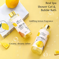 ArioseMonde lemon gift set image highlights body cream for nourished skin.