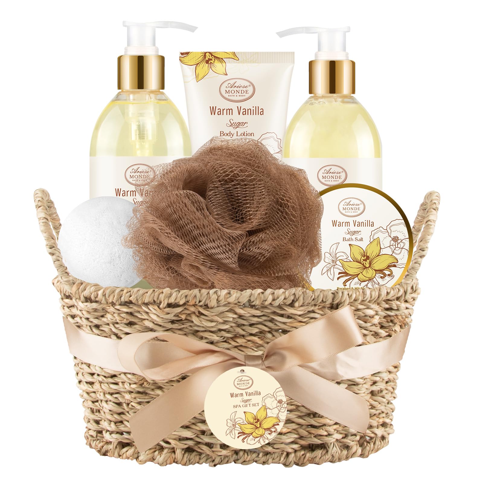 ArioseMonde Warm Vanilla Sugar Shower Gel bottle for daily pampering