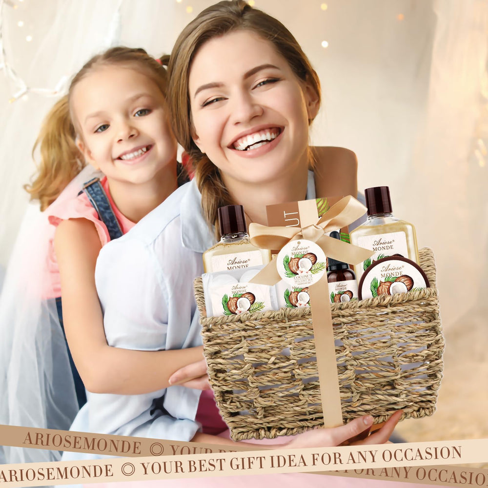 ArioseMonde woven basket coconut spa, stylish storage and decor