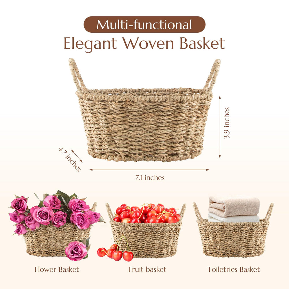 ArioseMonde woven basket spa gift with bottom for elegant storage