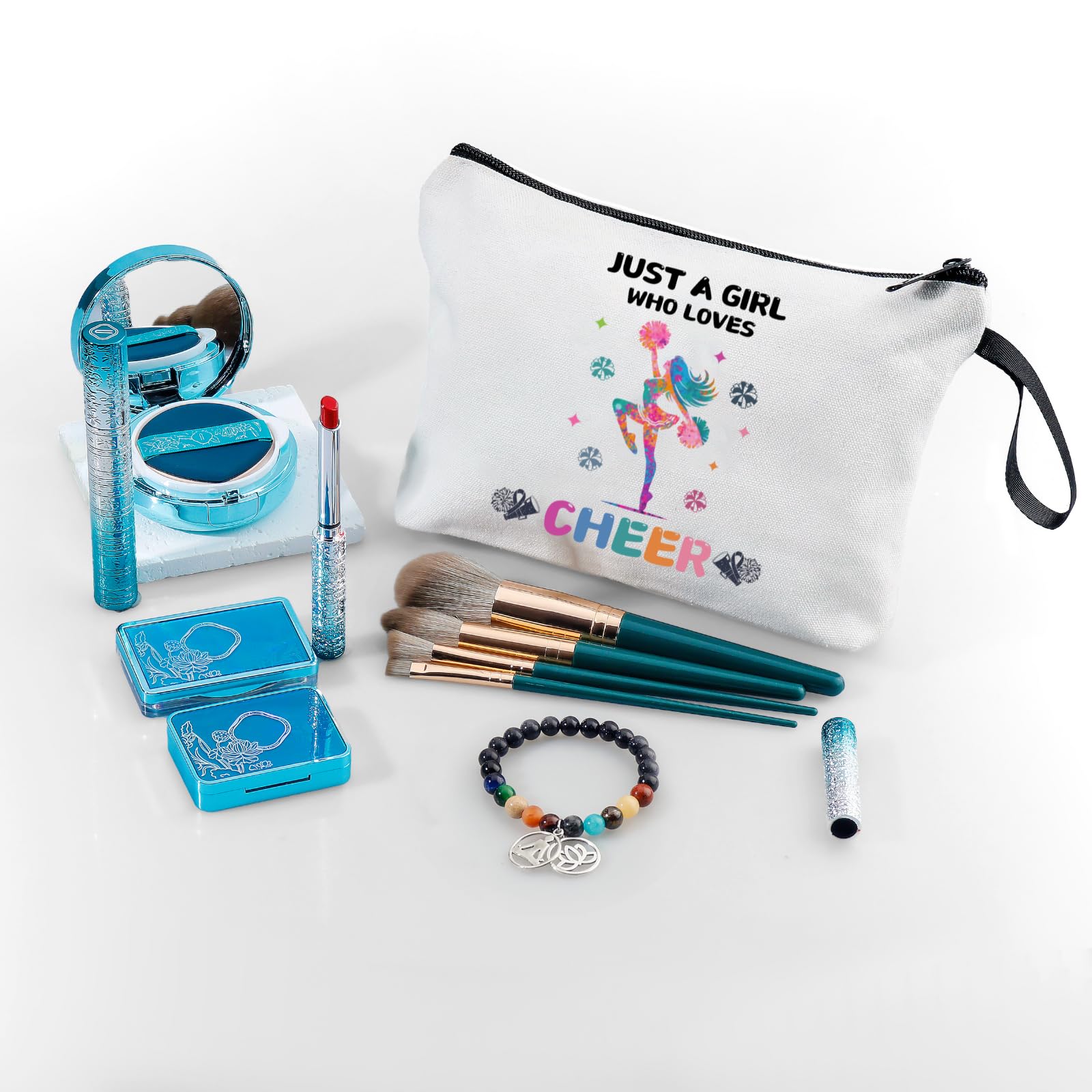 ARIOSEY Cheer Makeup Bag doublesided print ideal for gifting and cheer-themed storage