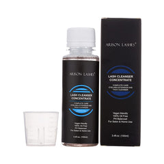 ARISON LASHES bottle-dispense enables accurate mixing for salon-grade lash cleansing.