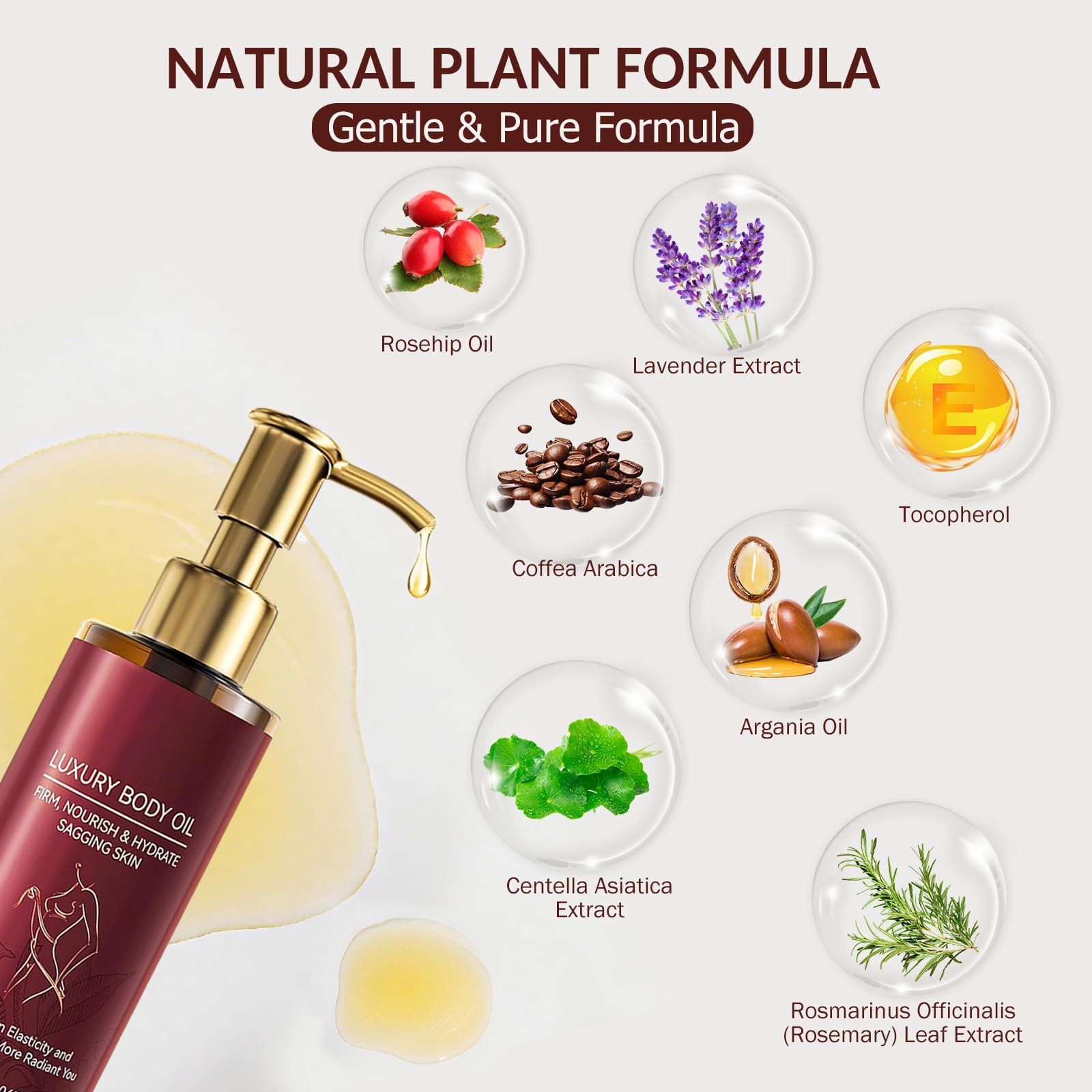 ARIYE Body Firming Oil fragrance-scent reveals a gentle natural aroma that fades.
