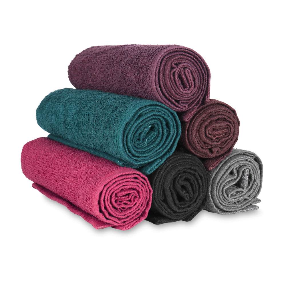 Black Arkwright towels add a professional look to barber and spa stations