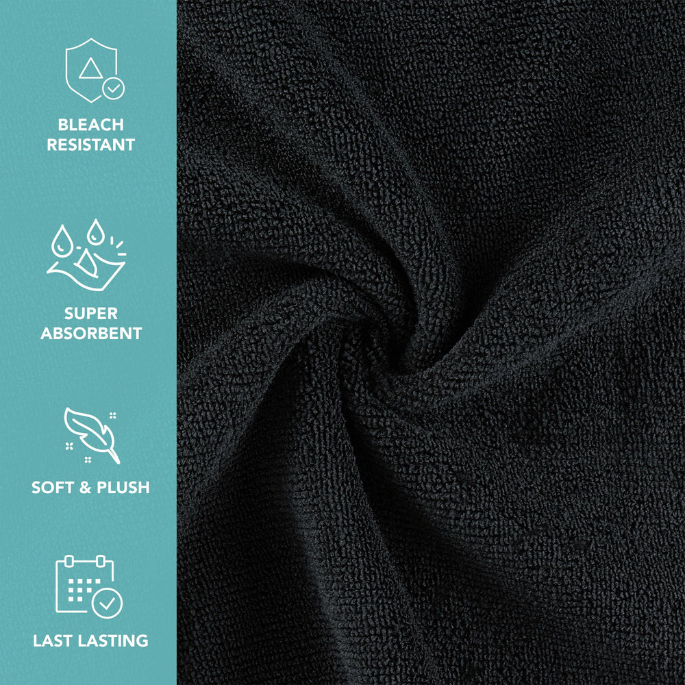 Arkwright bleach-proof towels folded, showcasing soft microfiber and absorbency