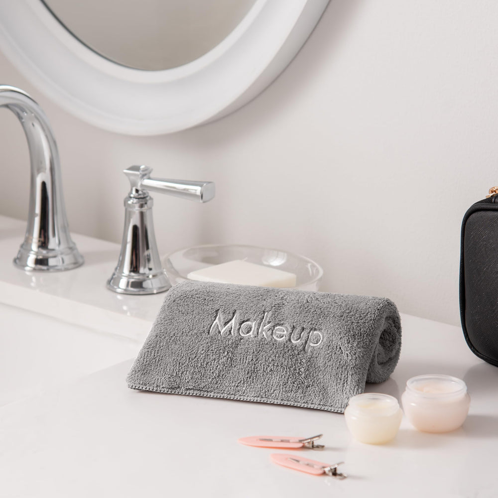 Arkwright makeup remover cloths six-pack offer plush texture for efficient facial cleansing.