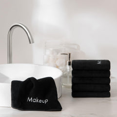 Arkwright makeup towels in a multi-use bathroom setting for home or hotel