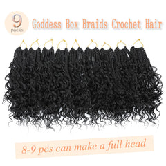 ARLFLF 9-pack bundle includes crochet needle and rings for convenient styling.
