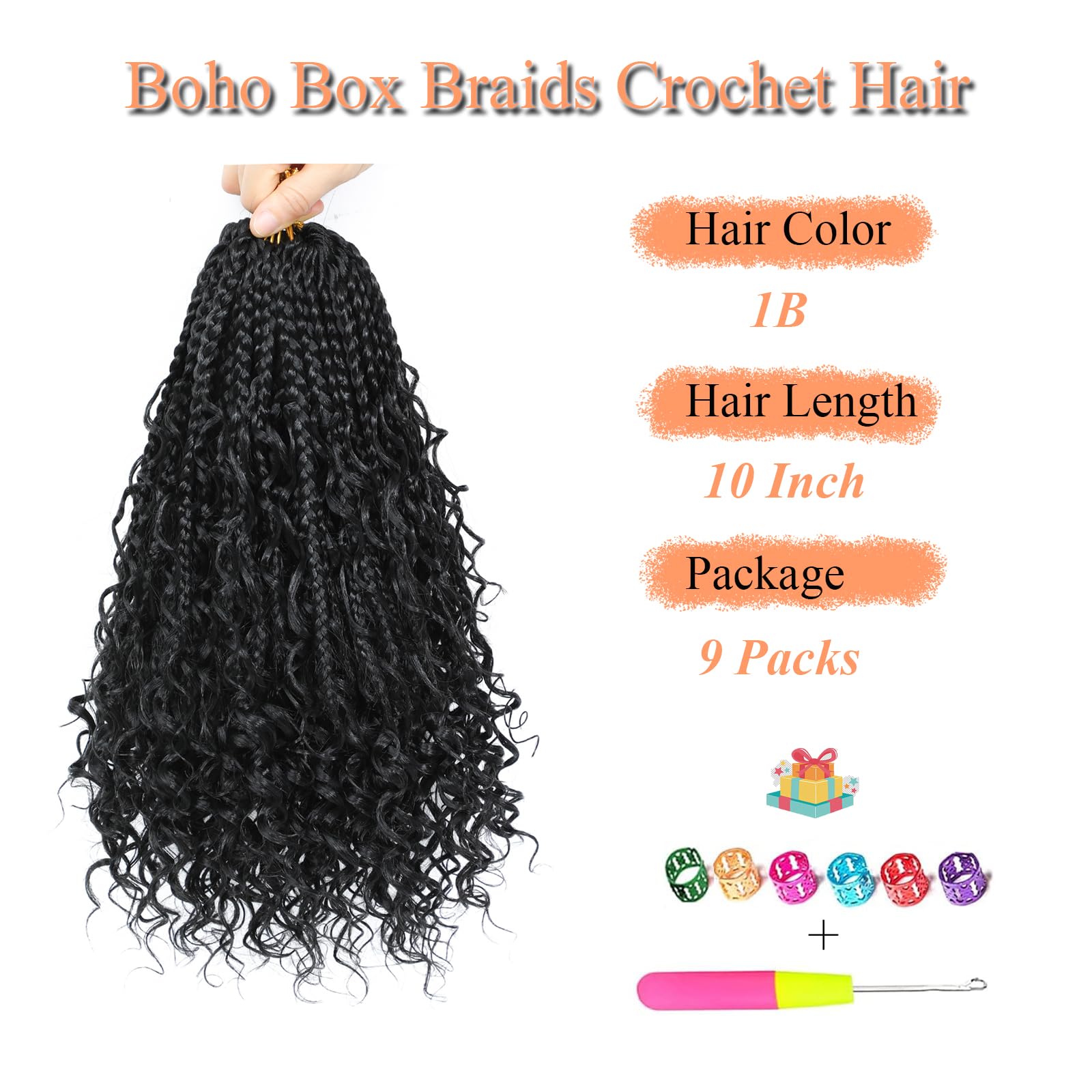 ARLFLF Crochet hair with curly ends close-up highlights soft spiral detail for playful look.