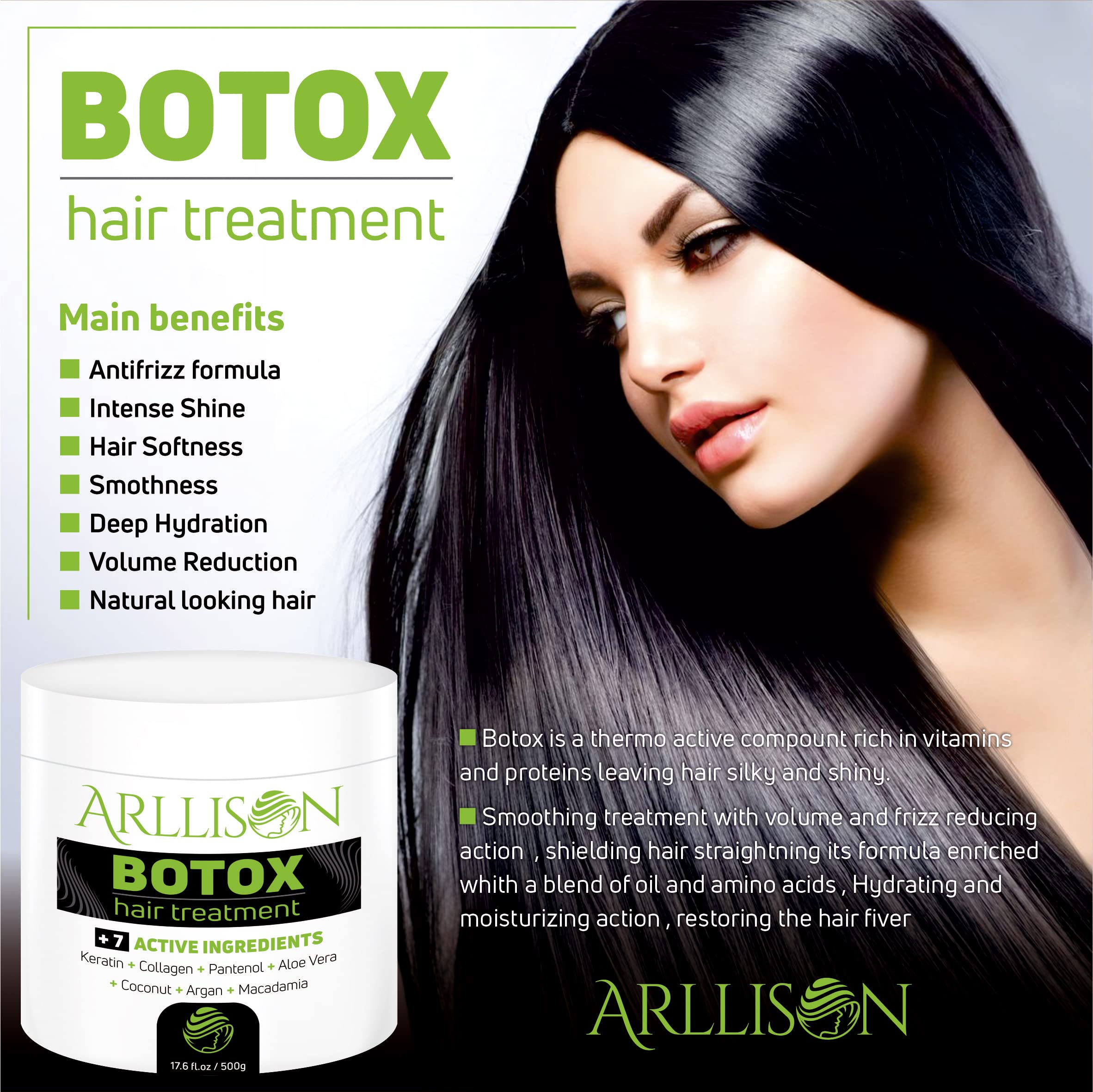Arllison Botox Hair Treatment applying with brush for even coverage