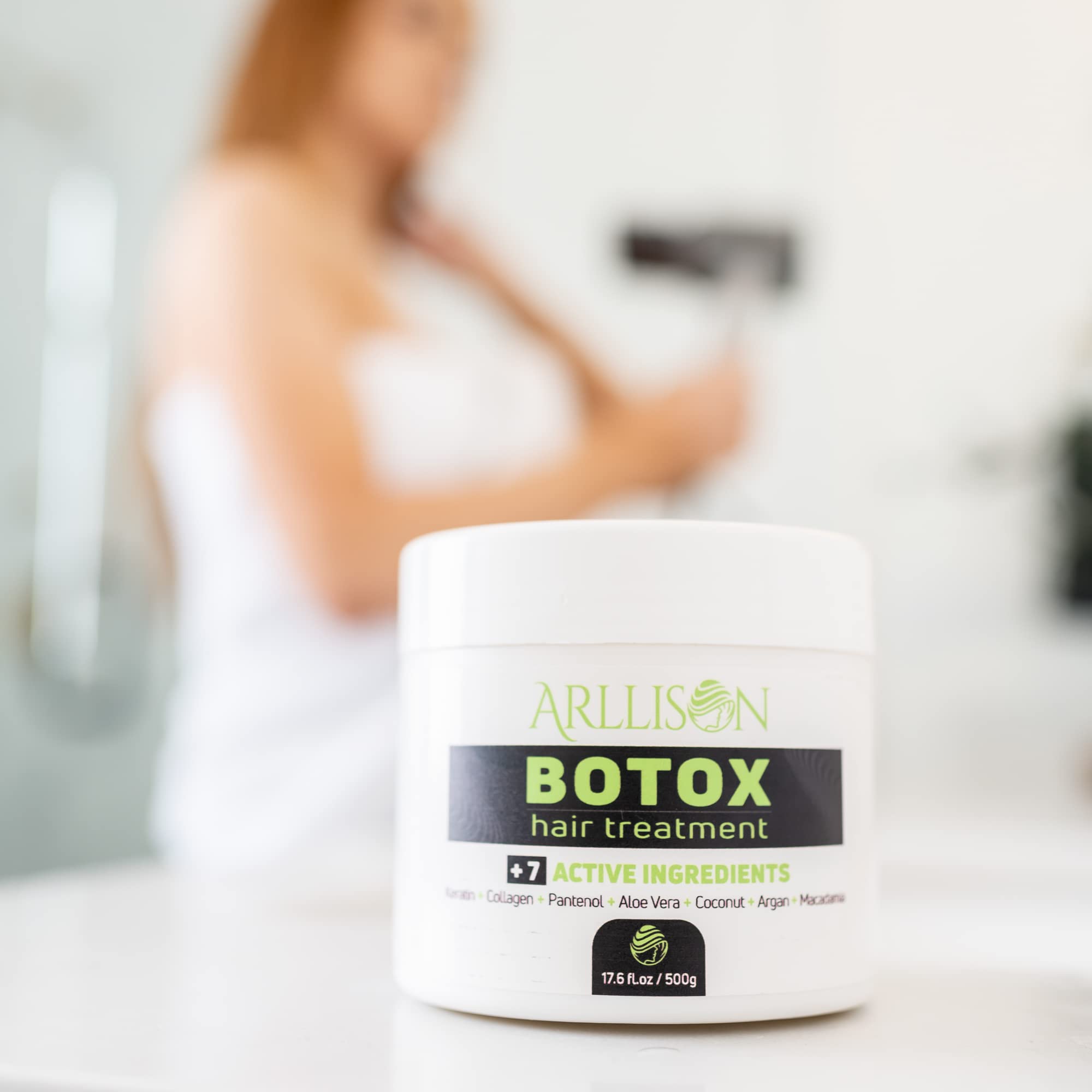 Arllison Botox Hair Treatment delivers deep hydration in a rich formula